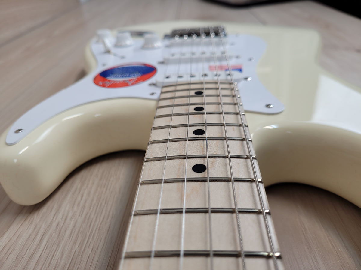Fender Eric Clapton Stratocaster Electric Guitar - Olympic White with Maple Fingerboard - CBN Music Warehouse