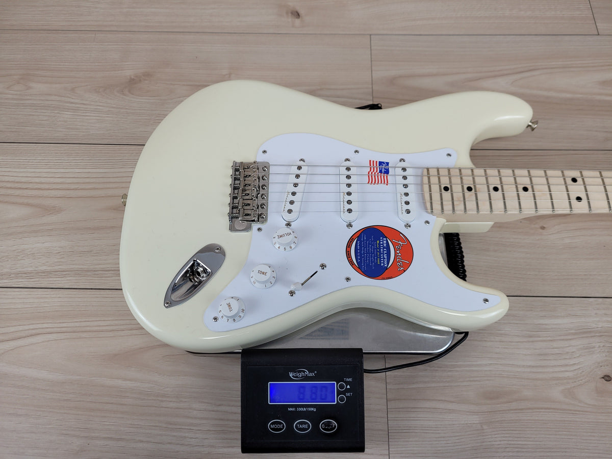 Fender Eric Clapton Stratocaster Electric Guitar - Olympic White with Maple Fingerboard - CBN Music Warehouse