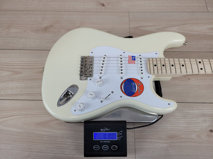 Fender Eric Clapton Stratocaster Electric Guitar - Olympic White with Maple Fingerboard - CBN Music Warehouse