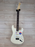 Fender Jeff Beck Signature Stratocaster Electric Guitar , Olympic White - CBN Music Warehouse