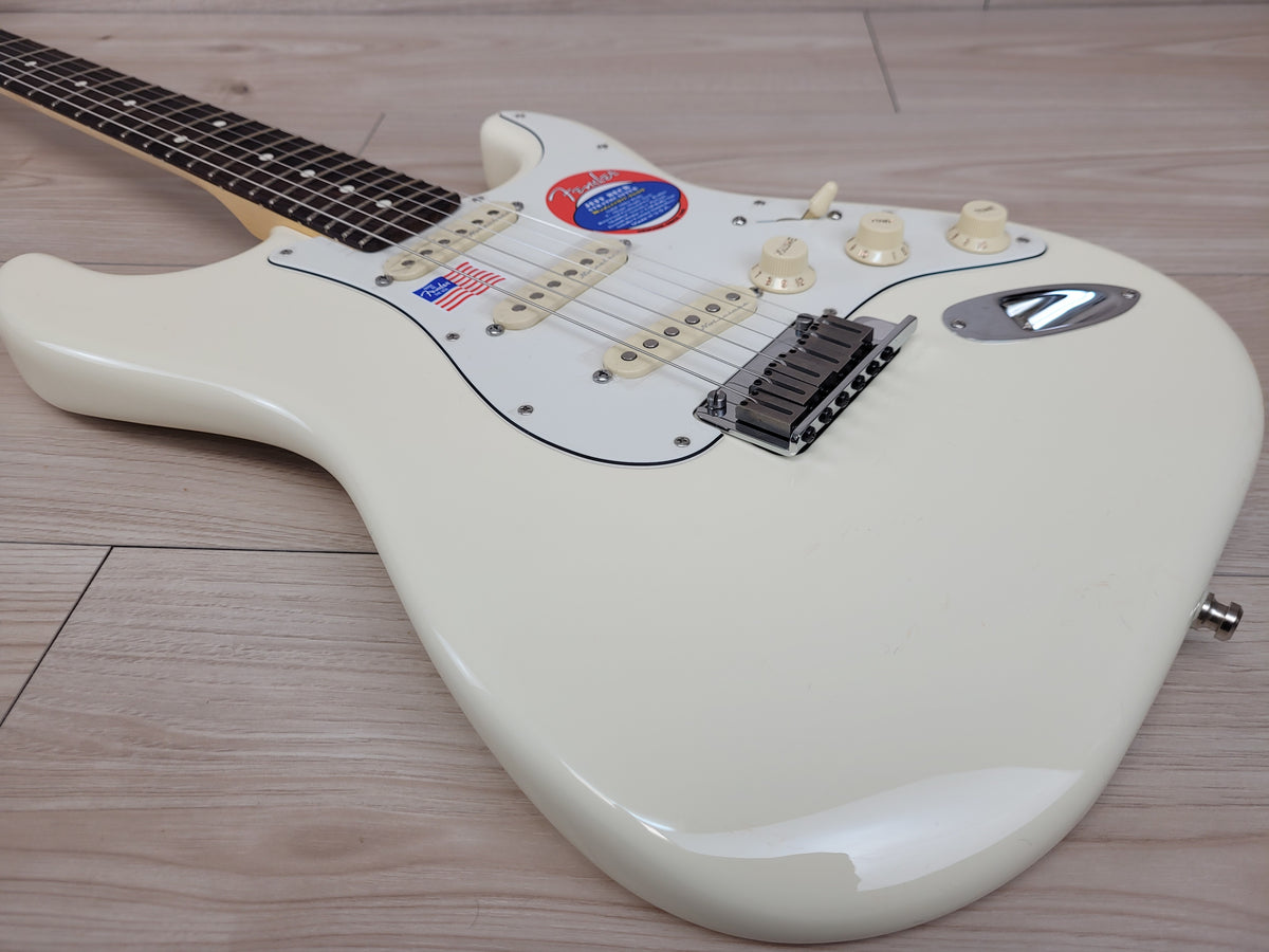 Fender Jeff Beck Signature Stratocaster Electric Guitar , Olympic White - CBN Music Warehouse