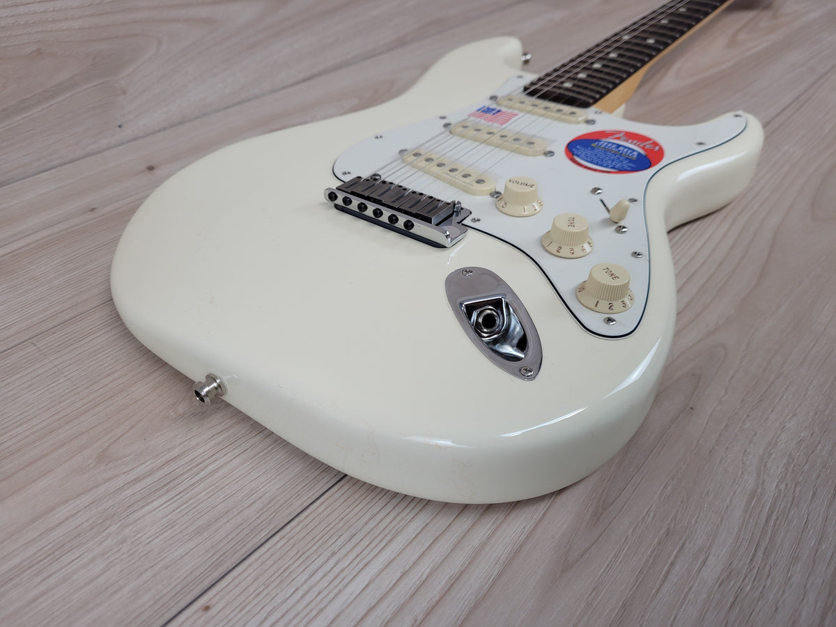 Fender Jeff Beck Signature Stratocaster Electric Guitar , Olympic White - CBN Music Warehouse