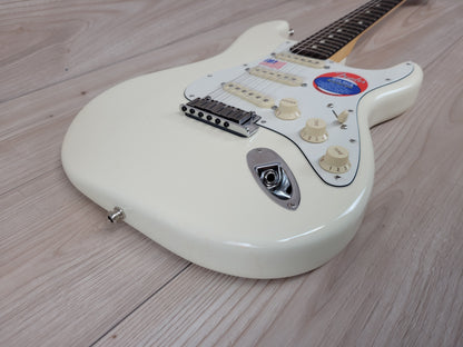 Fender Jeff Beck Signature Stratocaster Electric Guitar , Olympic White - CBN Music Warehouse