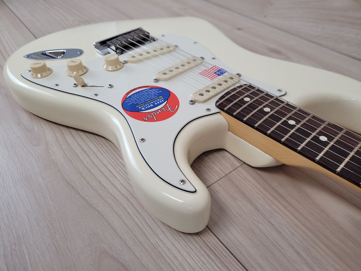 Fender Jeff Beck Signature Stratocaster Electric Guitar , Olympic White - CBN Music Warehouse