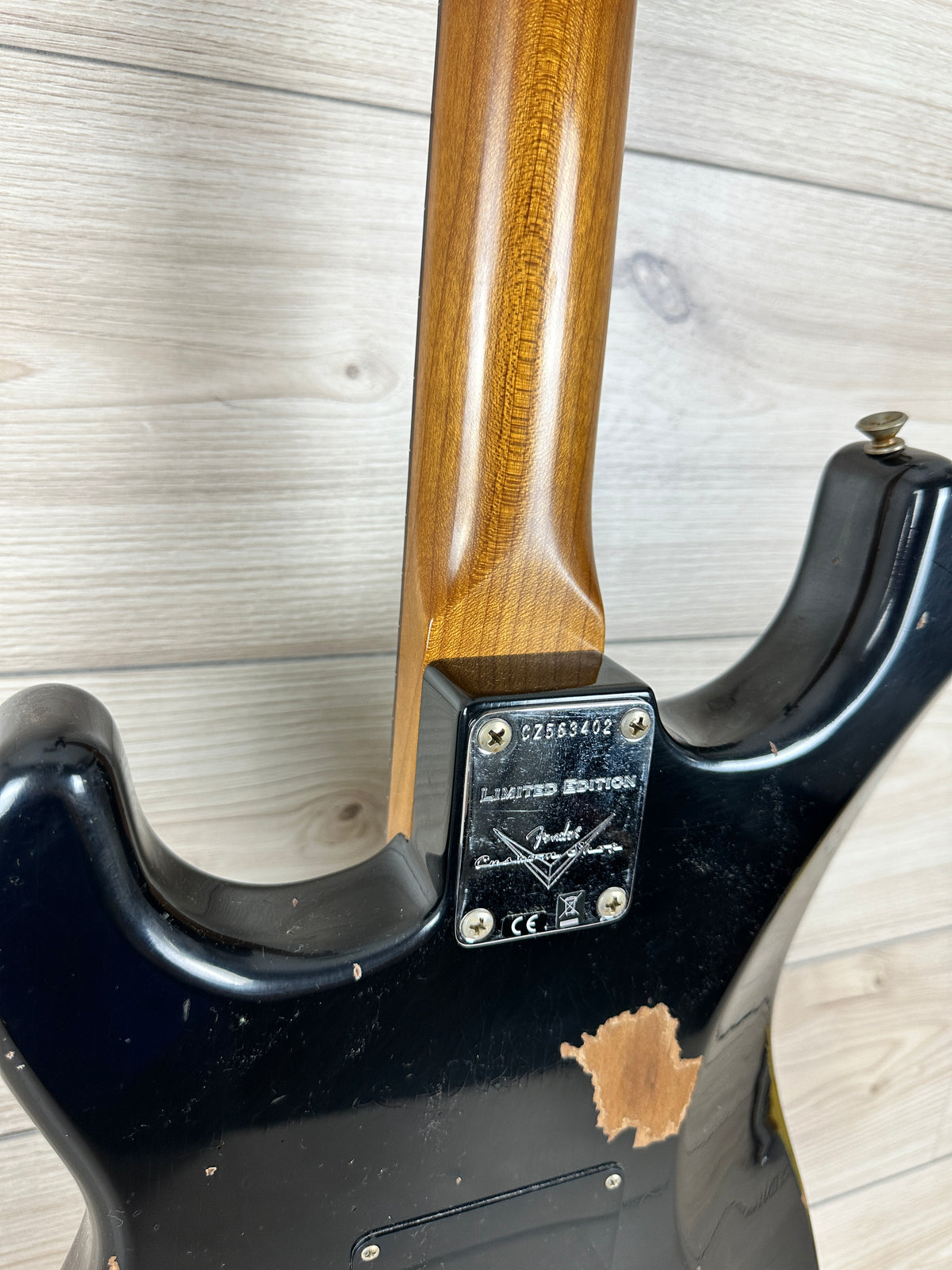 Fender Custom Shop Black Roasted Dual-Mag Strat Relic - Aged Black - CBN Music Warehouse