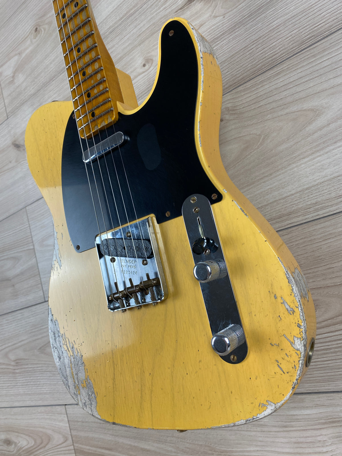 Fender Custom Shop Limited Edition '51 Telecaster Heavy Relic Maple Fingerboard Aged Nocaster Blonde - CBN Music Warehouse