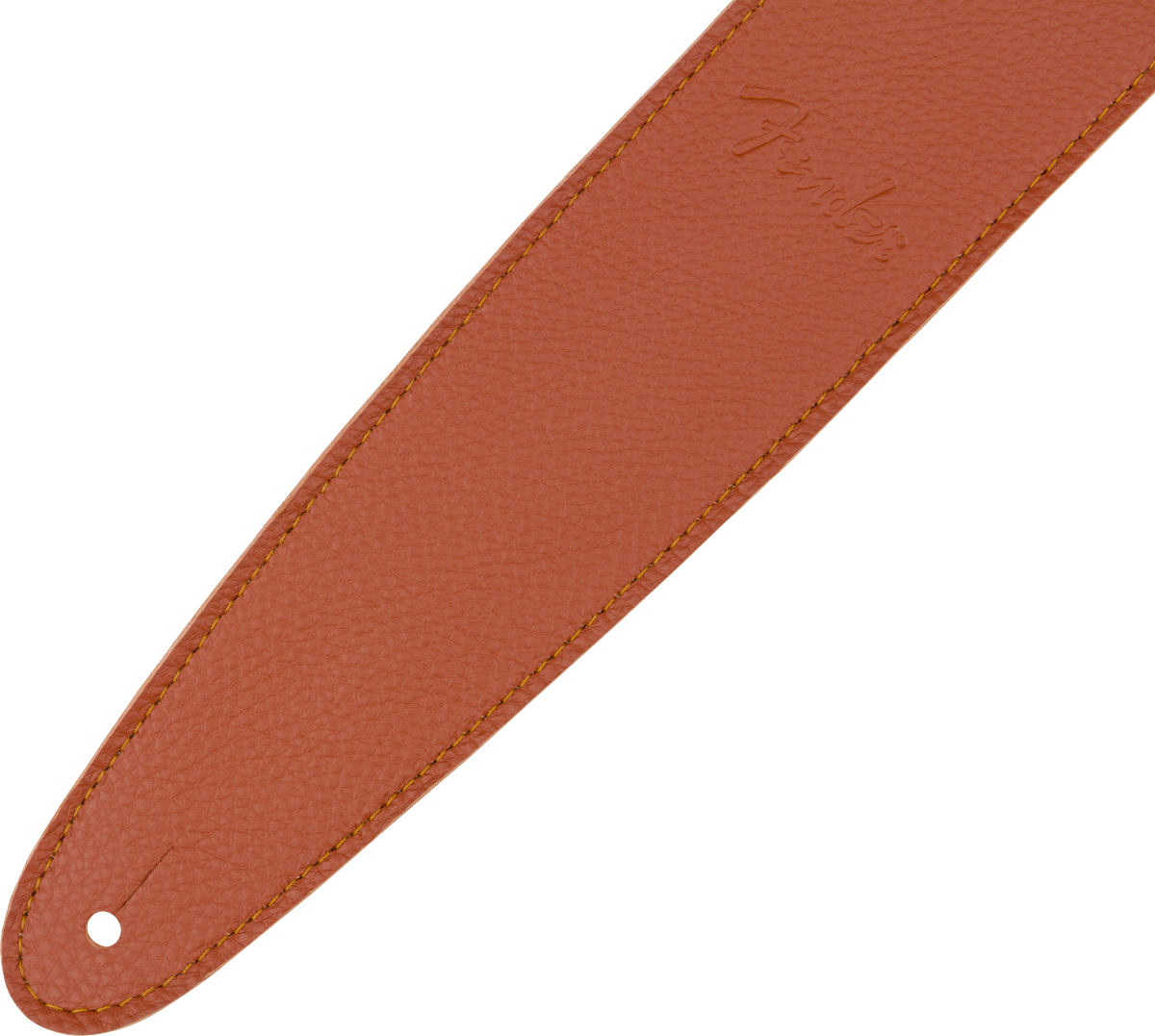 Fender Limited Leather Strap, Tangerine - CBN Music Warehouse