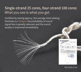 KZ Lightning Cable Plug compatible with apple devices - Replacement cable Type "C" for KZ In-Ear Compatible models