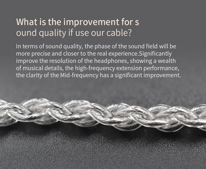 KZ Lightning Cable Plug compatible with apple devices - Replacement cable Type "C" for KZ In-Ear Compatible models