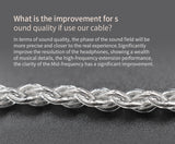 KZ Lightning Cable Plug compatible with apple devices - Replacement cable Type "C" for KZ In-Ear Compatible models