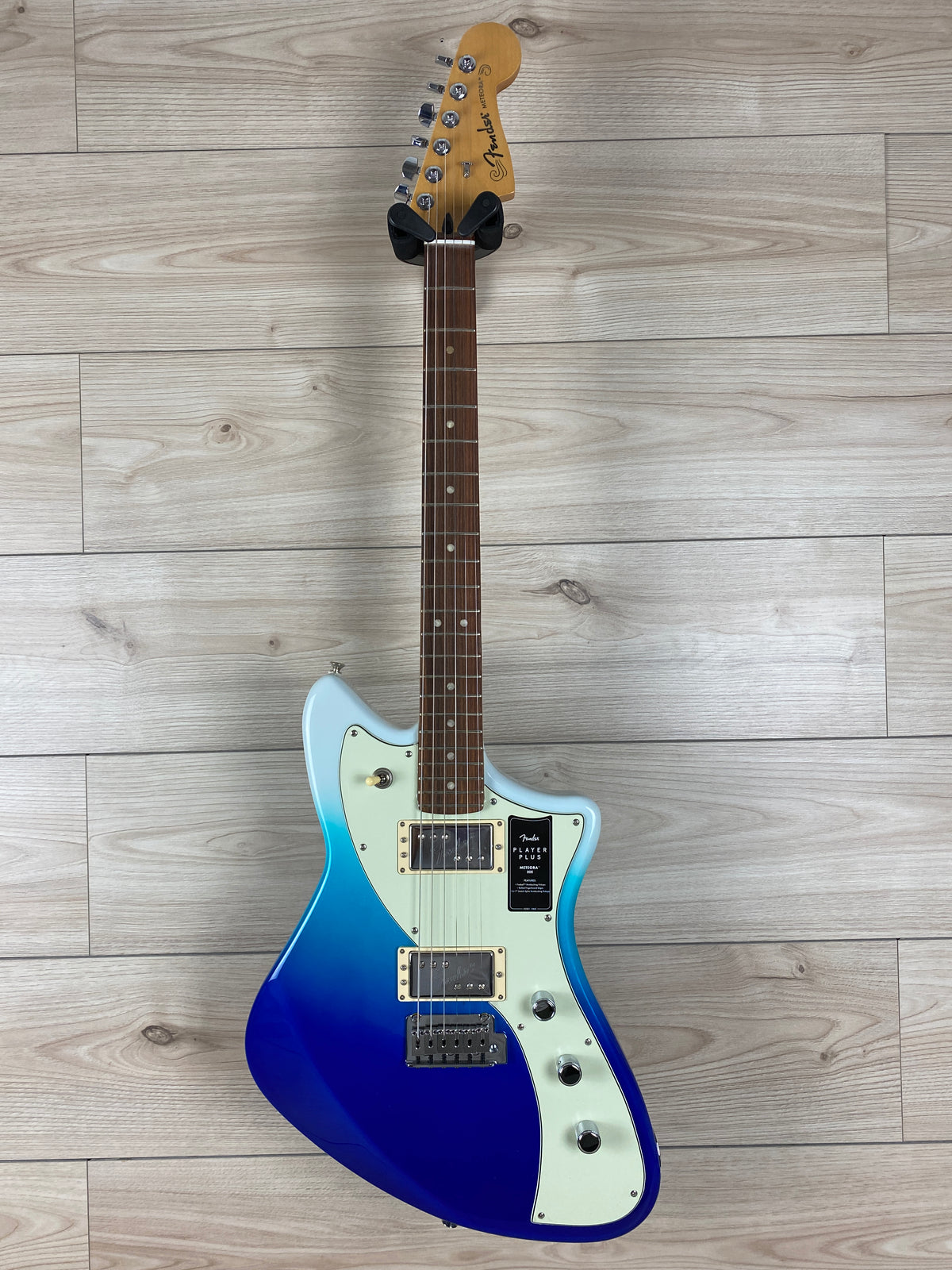 Fender Player Plus Meteora HH Electric Guitar, Belair Blue - CBN Music Warehouse