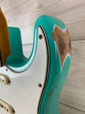 Fender Custom Shop 1967 Stratocaster Heavy Relic Aged, Sea Foam Green - CBN Music Warehouse
