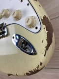 Fender Custom Shop 1967 Stratocaster Heavy Relic Electric Guitar Aged Vintage White