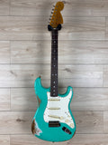 Fender Custom Shop 1967 Stratocaster Heavy Relic Aged, Sea Foam Green - CBN Music Warehouse