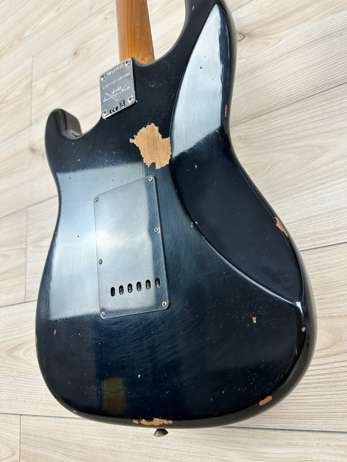 Fender Custom Shop Black Roasted Dual-Mag Strat Relic - Aged Black - CBN Music Warehouse