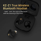 KZ Z1 True Wireless Bluetooth 5.0 HiFi Stereo in Ear Earphones with Mic, 10mm Dynamic Unit (Black) - CBN Music Warehouse