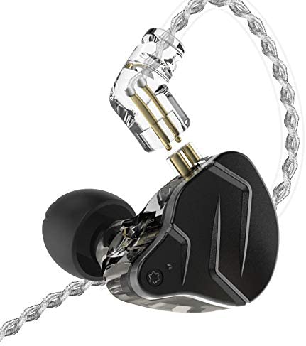 KZ ZSN PRO X Dual Driver 1BA+1DD Hybrid Metal In-Ear Monitor Earbuds - No Mic Black - CBN Music Warehouse