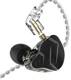 KZ ZSN PRO X Dual Driver 1BA+1DD Hybrid Metal In-Ear Monitor Earbuds - No Mic Black - CBN Music Warehouse