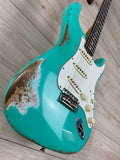 Fender Custom Shop 1967 Stratocaster Heavy Relic Aged, Sea Foam Green - CBN Music Warehouse