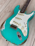 Fender Custom Shop 1967 Stratocaster Heavy Relic Aged, Sea Foam Green - CBN Music Warehouse