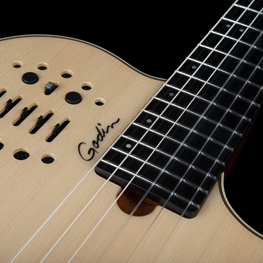 Godin Multiac Nylon String Electric Guitar High Gloss Natural - CBN Music Warehouse