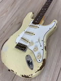 Fender Custom Shop 1967 Stratocaster Heavy Relic Electric Guitar Aged Vintage White