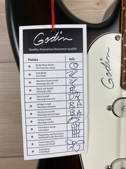 Godin Session HT Electric Guitar Bourbon Burst RN - CBN Music Warehouse
