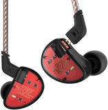 KZ AS10 IEM 5 Balanced Armature Driver Earphone, Stereo HiFi in Ear Monitor Headphone Musician Headset (No Microphone, Black) - CBN Music Warehouse