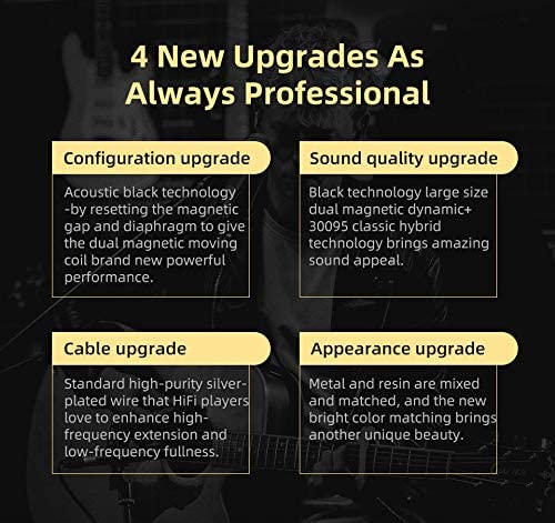 KZ ZSN PRO X Dual Driver 1BA+1DD Hybrid Metal In-Ear Monitor Earbuds - No Mic, Gold - CBN Music Warehouse