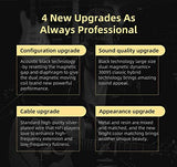 KZ ZSN PRO X Dual Driver 1BA+1DD Hybrid Metal In-Ear Monitor Earbuds - No Mic, Gold - CBN Music Warehouse