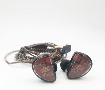 KZ AS10 IEM 5 Balanced Armature Driver Earphone, Stereo HiFi in Ear Monitor Headphone Musician Headset (No Microphone, Black) - CBN Music Warehouse