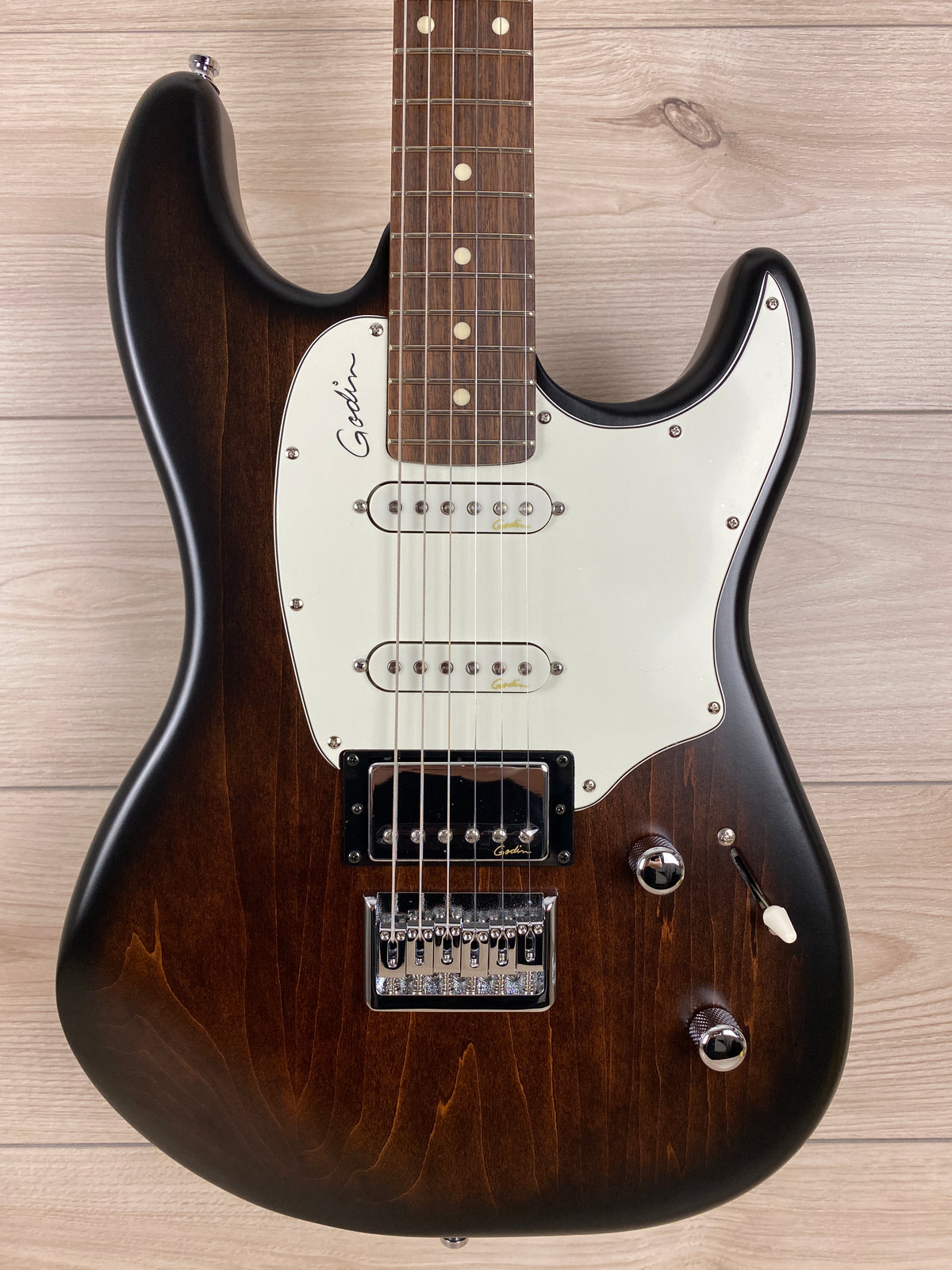 Godin Session HT Electric Guitar Bourbon Burst RN - CBN Music Warehouse