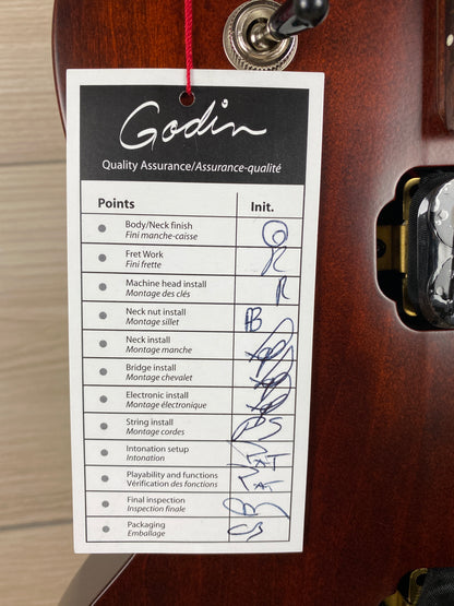 Godin 050482 Summit Classic HT Electric Guitar Havana Brown - CBN Music Warehouse