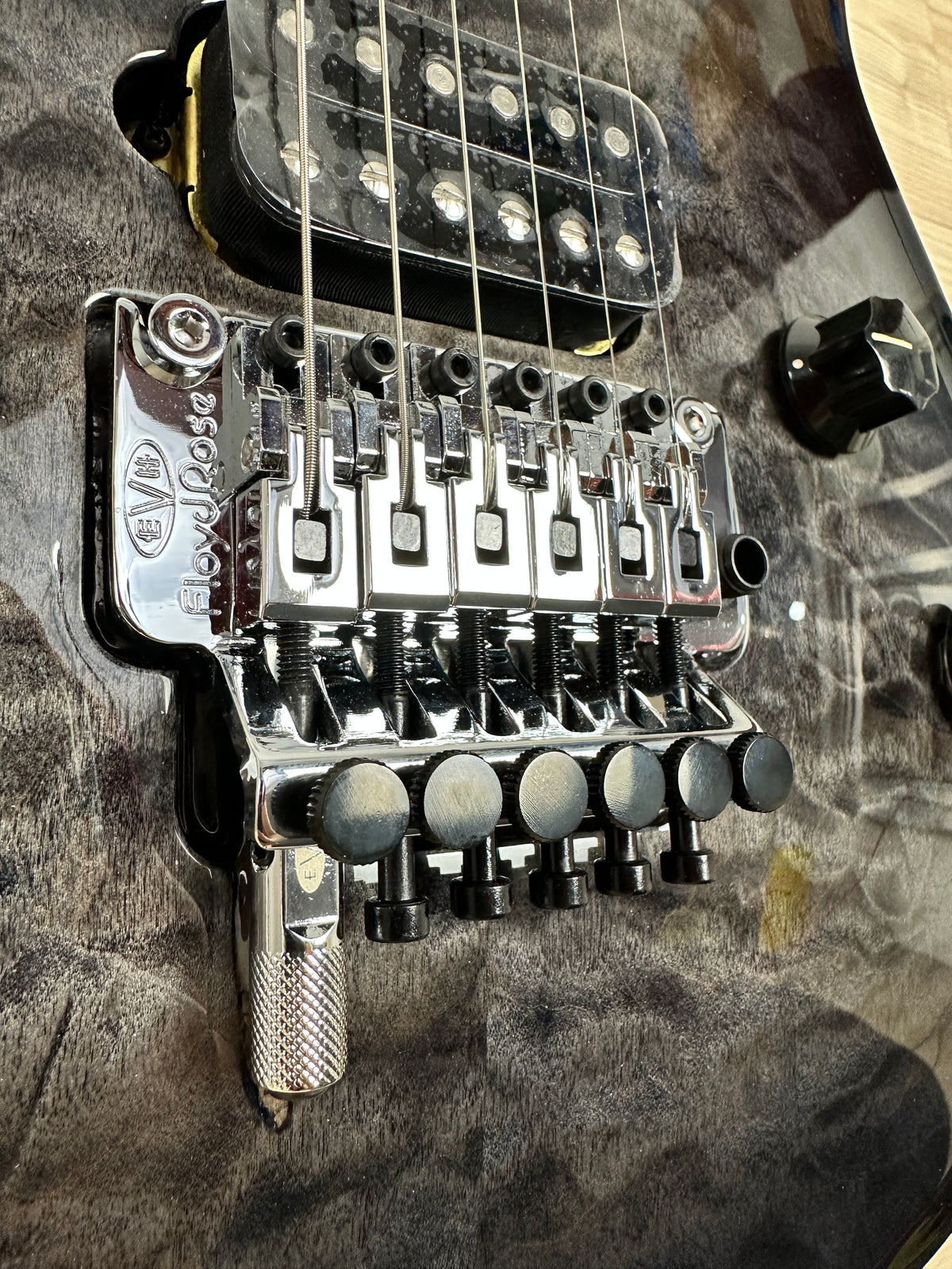 EVH Wolfgang Special QM, Baked Maple Fingerboard, Charcoal Burst - CBN Music Warehouse