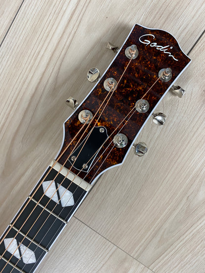 Godin Metropolis LTD Natural High Gloss Acoustic Electric Guitar - #0327