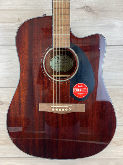 OPEN BOX - Fender CD-60SCE Dreadnought Acoustic-Electric Guitar All Mahogany - CBN Music Warehouse