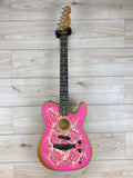 Fender American Acoustasonic limited Edition Telecaster, Pink Paisley - CBN Music Warehouse