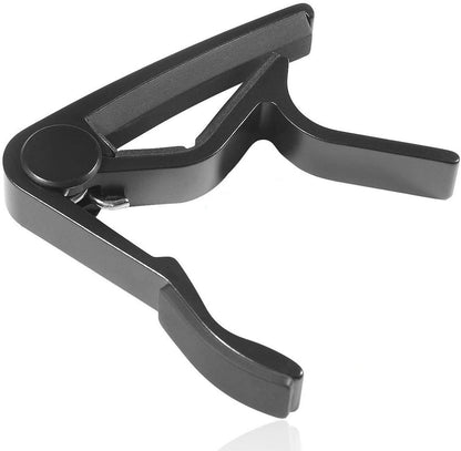 Classic Guitar Accessories Kit - Capo, Strings, Clip-on Chromatic Tuner, & Finger Exerciser - CBN Music Warehouse