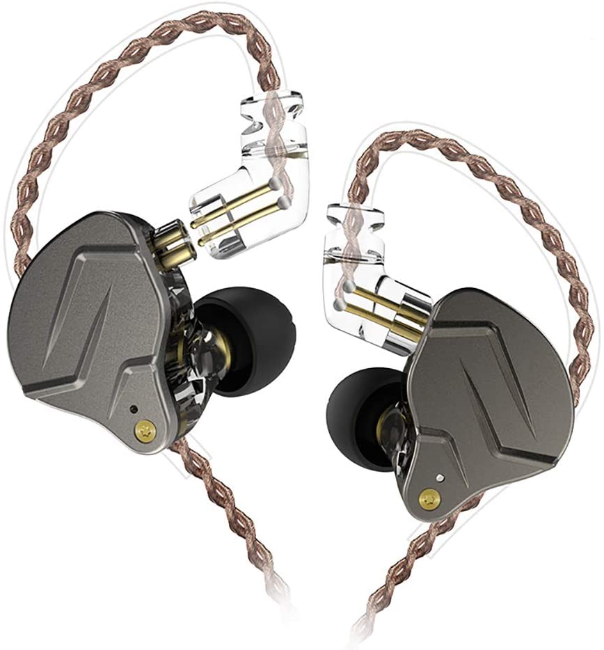 KZ ZSN Pro BUNDLE - in Ear Earphones (No Mic, Grey) + Genuine KZ ABS Case - CBN Music Warehouse