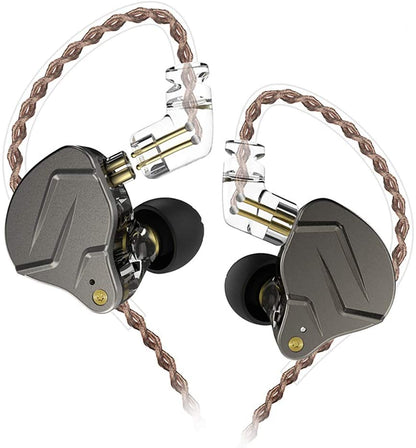 KZ ZSN Pro BUNDLE - in Ear Earphones (No Mic, Grey) + Genuine KZ ABS Case - CBN Music Warehouse