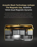 KZ ZSN PRO X Dual Driver 1BA+1DD Hybrid Metal In-Ear Monitor Earbuds - No Mic, Gold - CBN Music Warehouse