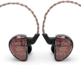 KZ AS10 IEM 5 Balanced Armature Driver Earphone, Stereo HiFi in Ear Monitor Headphone Musician Headset (No Microphone, Black) - CBN Music Warehouse