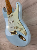 Fender Custom Shop 62 Journeyman Limited Edition Stratocaster Relic Aged Sonic Blue with Gold Hardware - CBN Music Warehouse