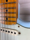 Fender Custom Shop 62 Journeyman Limited Edition Stratocaster Relic Aged Sonic Blue with Gold Hardware - CBN Music Warehouse
