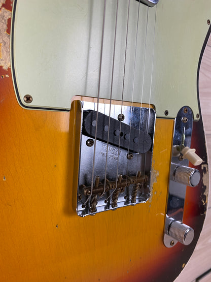 Fender Custom Shop 1960 Telecaster Custom Heavy Relic - Chocolate 3-Tone Sunburst - CBN Music Warehouse
