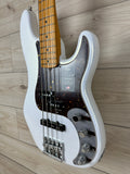 Fender American Ultra Precision Bass Maple Fingerboard, Arctic Pearl - CBN Music Warehouse