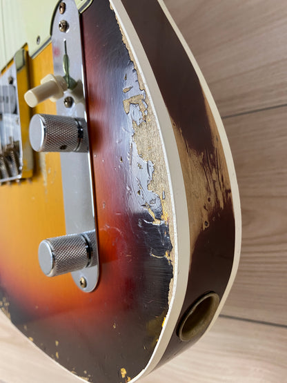 Fender Custom Shop 1960 Telecaster Custom Heavy Relic - Chocolate 3-Tone Sunburst - CBN Music Warehouse