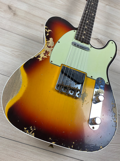Fender Custom Shop 1960 Telecaster Custom Heavy Relic - Chocolate 3-Tone Sunburst - CBN Music Warehouse