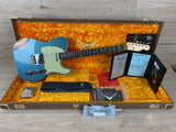 Fender Custom Shop 1960 Telecaster Custom Relic Electric Guitar Aged Lake Placid Blue over 3-Color Sunburst