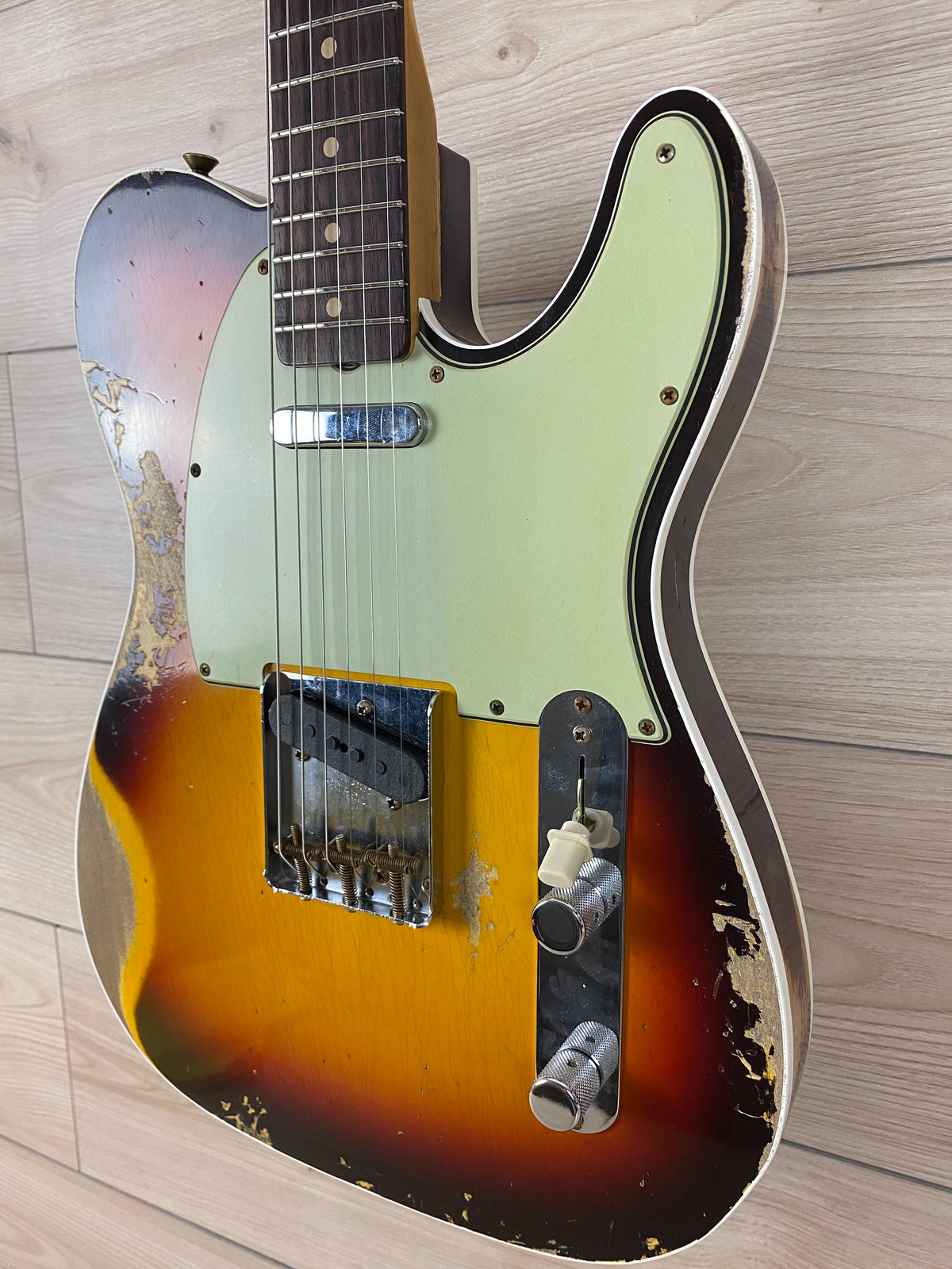 Fender Custom Shop 1960 Telecaster Custom Heavy Relic - Chocolate 3-Tone Sunburst - CBN Music Warehouse